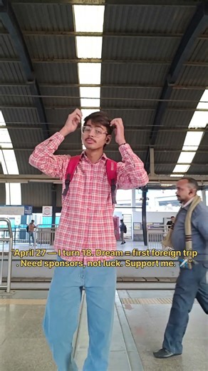 No background support — just big goals18 this April — chasing my first trip abroadFollow the journey