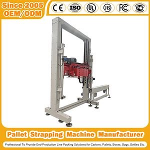 [Hot Item] Auto Top Push Pallet Wrapping Strapping Machine Stretch Packaging Robot Palletizing Vertical Strapper Inline Pallet Side/Top-Seal/Horizontal Strapping Machine
