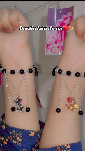 Tom and Jerry 🖤#beadedbracelets #supportme #viralvedio #growmyaccount #trendingvideo