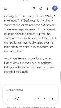 the Secret message of fnf pibby mod songs of Finn the human