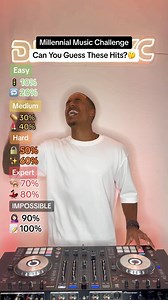 Millennial Music Challenge: Can You Guess These Hits?🤔 Millennials really had a childhood like no other😭🙏🏽 We got to see the innovation of the internet and social media🛜 But we were also able to enjoy the elevation of things such as video games and music🎮🎶 One thing I really appreciate about the 2000’s is that it cultivated SO much music in just one decade🔥 Maybe that’s why millennials tend to have a somewhat unorthodox music taste😅 Which leads us to this video: a music challenge with s