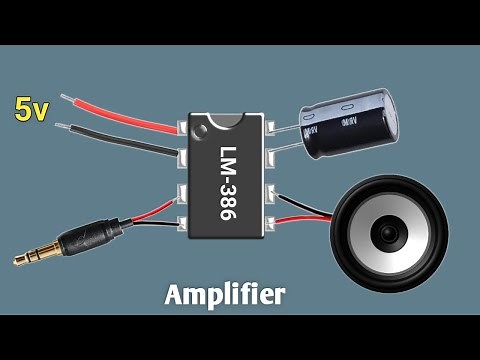 Simple Amplifier Circuit Using LM-386 ic | How To Make Simple Audio Amplifier