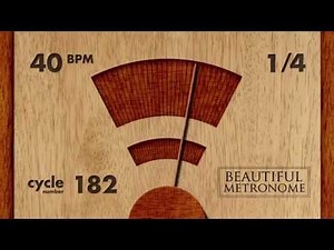 40 BPM 1/4 Wood Metronome HD