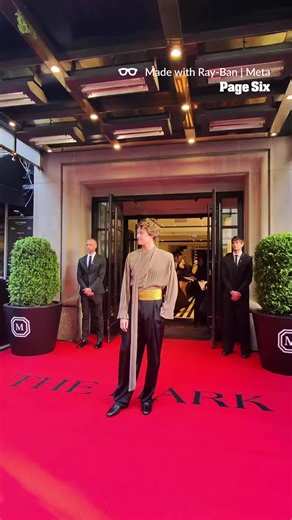 Joe Alwyn spotted at The Mark leaving for the 2026 Meta Gala 📷: @raybanmeta #sponsored