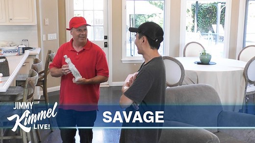 2.3M views · 48 reactions | From time to time, Jimmy sends his cousin Sal out into the wild to have fun with innocent delivery people. We set up hidden cameras in a house, we’ll call for a delivery, and let the fun begin. Usually Sal plays the role of the customer, but this time around, we mixed things up. Because, in order to prank a delivery man, you have to become a delivery man. | Jimmy Kimmel Live | Facebook