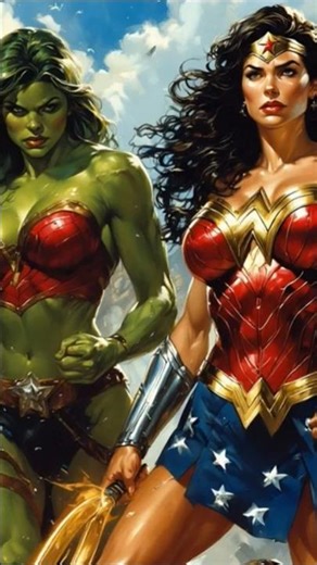 🔥 SHE HULK VS WONDER WOMAN THE ULTIMATE TEST OF STRENGTH AND JUSTICE #shorts