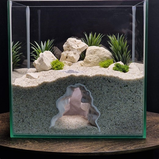Rift Chanel - 3D Printed Aquarium Cave | Fish Shelter, Terrarium Decor - Etsy