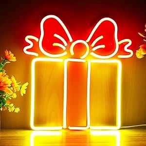 Christmas Gift Neon Sign,Merry Christmas Custom Neon Signs, Remote Control Customize Personality Neon Lights For Christmas, Festival Theme Party, Winter Holiday Party, Unique Gift, Courtyard Decor,