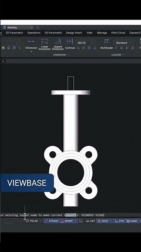 Go from 2D to 3D with the enhanced VIEWBASE command in BricsCAD V25 #shorts