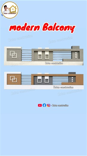 Modern Parapet Design | New Balcony Parapet Design | Drawing Plan के साथ शानदार डिजाइन 🔥 | 1330