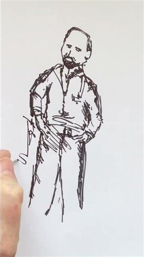 Working Man Speed Draw Challenge #art #drawing #shorts video