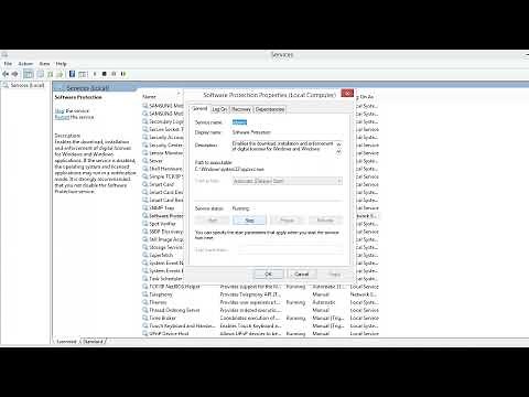 How to DISABLE the ANNOYING Software Protection Service on Windows!