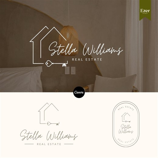 Editable Realtor Logo Design | Canva Template - Etsy