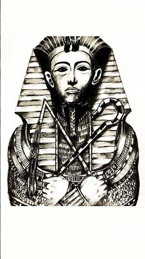 how to draw a pharaoh#egypt #new #egyptian