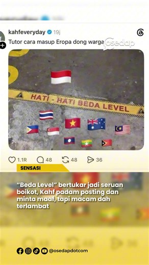 Isu Kaft Boikot Malaysia: Posting 'Beda Level' Jadi Masalah PR