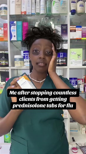 There’s a serious upsurge in the abuse of prednisolone tablets for common cold symptoms. It’s important to note that these tablets are not for “Homa”. They are streroid tablets and when abused they put you at risk of: * Weight gain and fluid retention * High blood sugar (risk of diabetes) * Weakened immune system (more infections) * Bone weakness (osteoporosis) * Thinning skin and easy bruising * Hormone imbalance (body may “depend” on it) You have been warned!!😂 #steroidwithdrawal #prednisolon