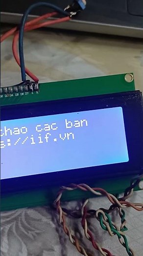 Làm quen lập trình adruino kết nối LCD