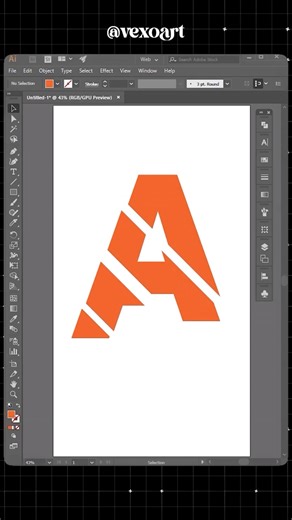 vexoart on Instagram: "⚡ “Slice Your Text with Style!” ⚡ Learned how to cut text using the Knife Tool in Adobe Illustrator — by first converting text to object, then creating unique split and sliced effects 🎨💥 This creative trick is perfect for logo design, typography art, and poster effects — giving your text a bold and modern look 🔠✨ Cut clean. Design sharp. Create your edge. 💻 Software: Adobe Illustrator 🎨 Designer: @vexoart 🚀 Master every cut. Shape your creativity. #IllustratorDesign 