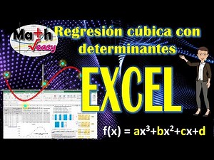 Regresión cúbica con determinantes en Excel