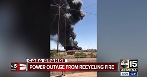 Crews battling commercial fire in Casa Grande