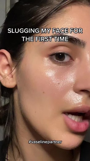 Slugging with Vaseline for Hydrated Skin