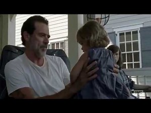 The Walking Dead 7x07 Negan Holds Judith Scene