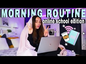 📚✨SCHOOL MORNING ROUTINE (cours à distance vibes)