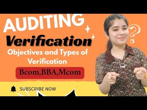 What is Verification|Objectives of verification| Types of Verification| Auditing Bcom final