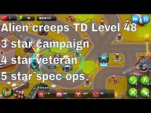 Alien Creeps TD Level 48 Without Any Extra Hero