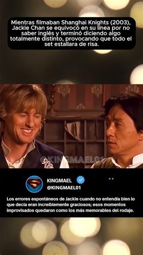 Durante el rodaje de Shanghai Knights (2003), Jackie Chan hizo algo inesperado.