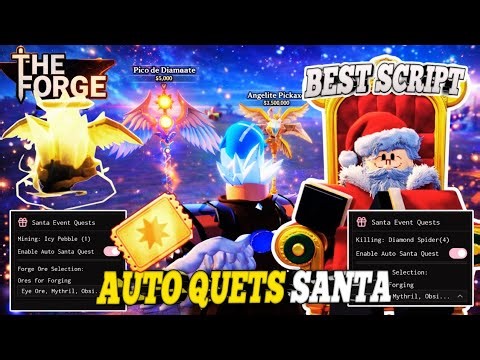 🎅🏽 THE FORGE XMAS 🎁 SCRIPT INSANO 😍 | AUTO QUESTS EVENTO SANTA | AUTO MINING | SCRIPT PARA ROBLOX 🫡
