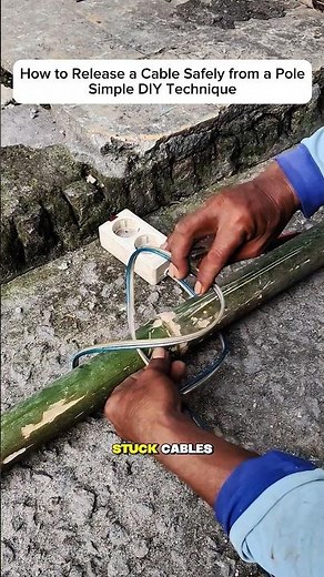 How to Release a Cable Safely from a Pole – Simple DIY Technique