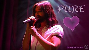 Wir wünschen einen wunderschönen Tag mit reinstem Hör- und Sehgenuss > PURE 💜💙 We wish you a wonderful day with pure listening and visual pleasure 💜💙 #Conchita | Conchita WURST Gemeinde