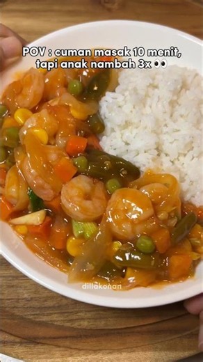 Resep udang asam manis
