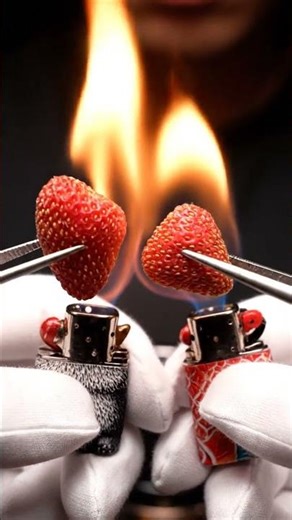 Cute Battle! Panda VS Koi Fish. 🐼🐟Which is the champion? 👑🔥 #lighter #flame #butane #ASMR