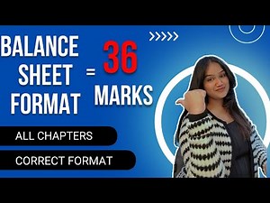 Master Balance Sheet Format for All Chapters | CA Inter Advanced Accounting | Up to 36 Marks