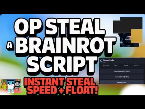 MoonHub Free Keyless Script (Includes Instant Steal FLOAT AUTO STEAL FLY TELEPORT AND ALOT MORE!)