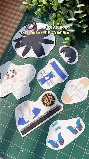 Inosuke as Inoko DIY Papercraft Model Ft Demon Slayer #demonslayer #diy #craft #papercraft #shorts
