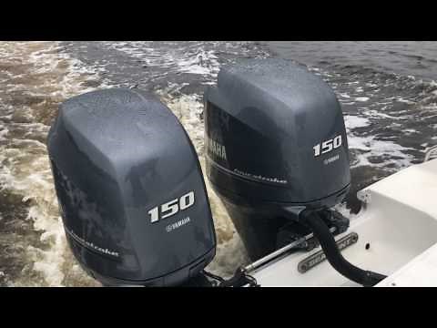 Twin 2014 Yamaha 150hp Outboard test drive