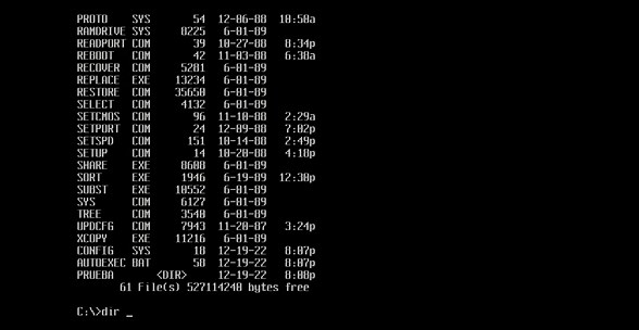 MS-DOS 3.31 [OEM de COMPAQ]: instalación y revisión de la versión mejorada del MS-DOS 3.30