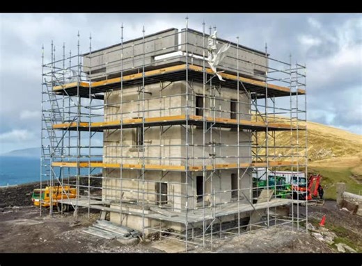 Restoration is on going on Bray Head Tower | Patsy Lynch