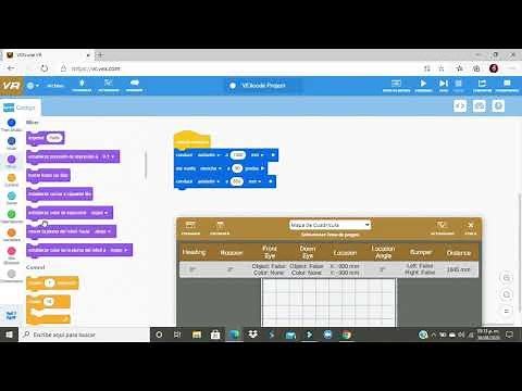 Aprendiendo a programar un robot con el simulador VEXcode VR (realizando un cuadrado)