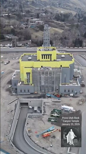 Ongoing build of Provo Utah Rock Canyon Temple. These sacred Temples are a blessing