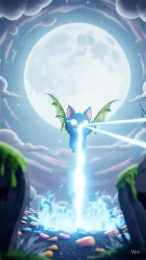 ​Laser Blast Fun! | Cute Monster Bat | Spooky Halloween Animation 🦇💥 🎃