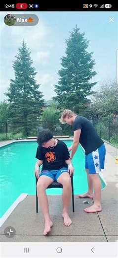 College Student Tickled by Pool 1