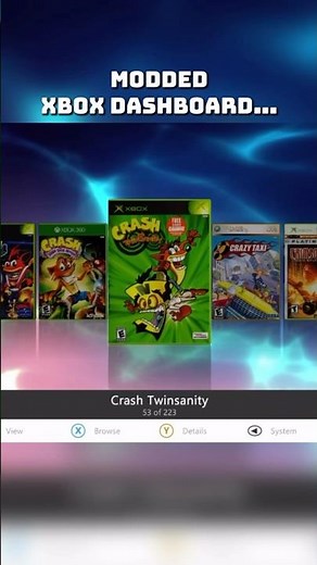 The Modded Aurora Dashboard on Xbox 360…