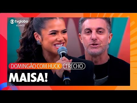 Maisa exalta programas de auditório e relembra sua trajetória | Domingão com Huck | TV Globo 60 Anos