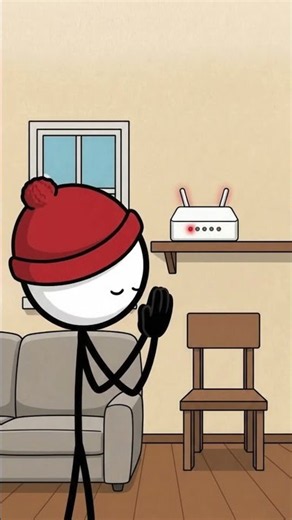 Meem vs WiFi 😂 Stickman Comedy #shorts