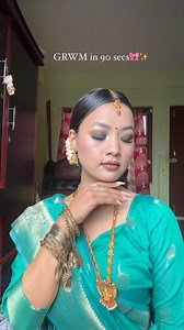 480K views · 10K reactions | GRWM in 90 secs✨ . . . . . . . . . . . #grwm #makeupvideos #tamilmakeup #southindian #blacksmokeyeye #saree #traditional #look #fashionblogger #styles #jewellery #tamillook #southindianjewellery #southasianwedding #makeupartis #glammakeup #makeupartistheenathapamagar #reelitfeelit #foryou #beuty #sareedraping #gajrahairstyle #repost | Heena Magar | Facebook