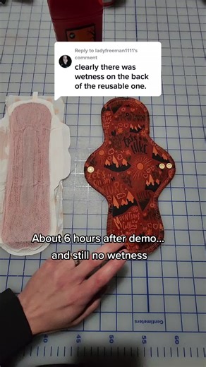 Cloth Pad Demo: No Wetness After 6 Hours
